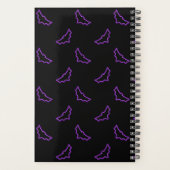 Paarse neonvleermuizen planner (Achterkant)