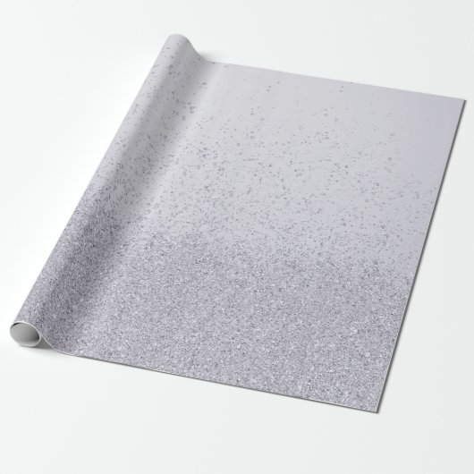 Paarse Nep Glitters Cadeaupapier (Uitgerold)