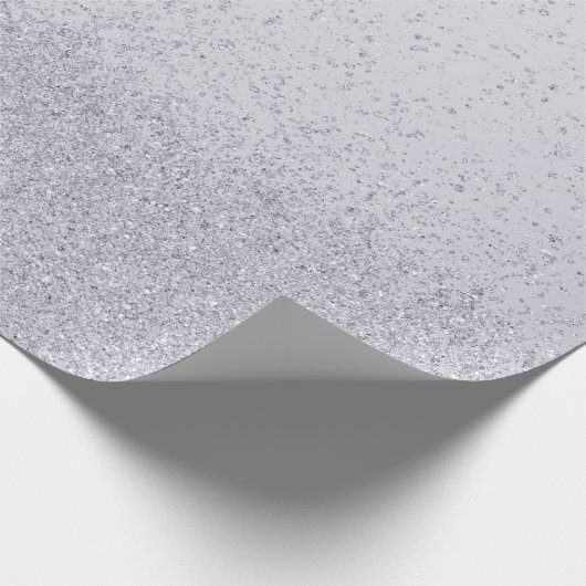 Paarse Nep Glitters Cadeaupapier (Hoek)