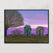 Paarse Nevada woestijn Briefkaart (Voorkant)