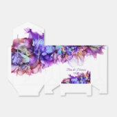 Paarse nevel modern abstract alcohol inkt bruiloft bedankdoosjes (Uitgevouwen)