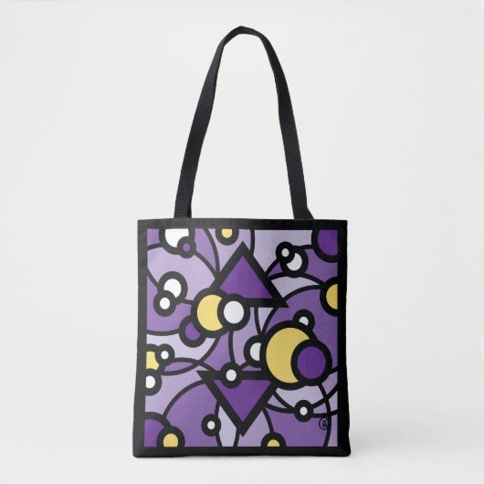 Paarse Nevel Tote Bag (Voorkant)