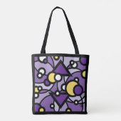 Paarse Nevel Tote Bag (Achterkant)