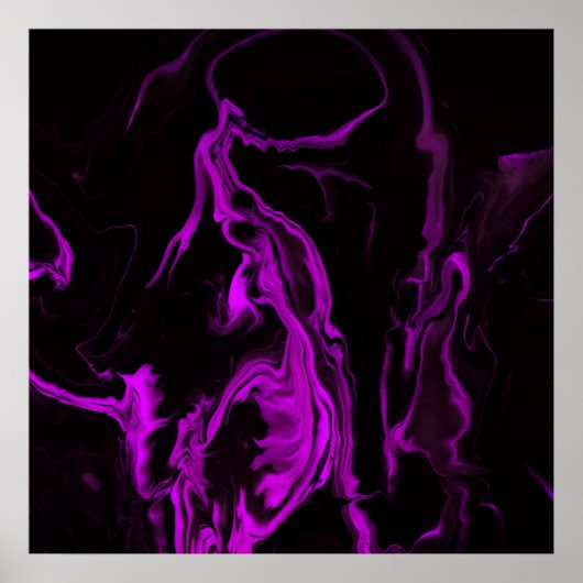 Paarse nevelprint, waardeposterpapier (semi-gloss) poster (Voorkant)