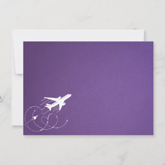 Paarse New Yorkse paspoorten Bedankkaart (Achterkant)