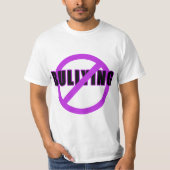 Paarse NIET-BULLYING T-shirts en Buttonnen (Voorkant)