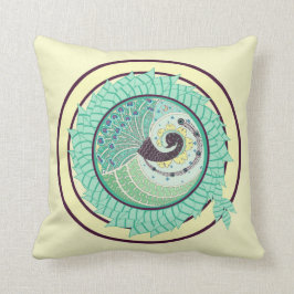 Paarse nieuwe Peacock Art Decor Pillow Kussen