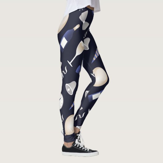 paarse nieuwjaarsdag leggings (Rechts)