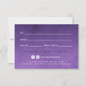 Paarse Night Sky Galaxy Cosmic Universe Heart Love (Achterkant)