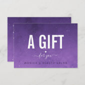 Paarse Night Sky Galaxy Cosmic Universe Heart Love (Voorkant / Achterkant)