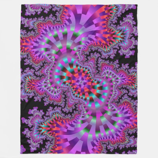 Paarse Nightmare Fleece Blanket (Voorkant)