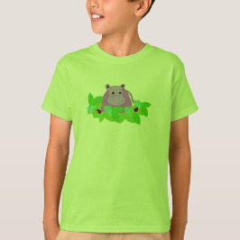 Paarse Nijlpaard met Lieveheersbeestjes T-shirt