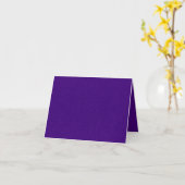 Paarse Noise Folded Custom Wenskaart Kaart (Gele Bloem)