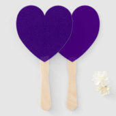 Paarse Noise Heart Paddle Fan Set -  Handwaaier (Voorkant en achterkant)