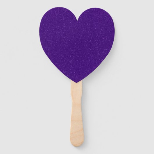 Paarse Noise Heart Paddle Fan Set -  Handwaaier (Voorkant)