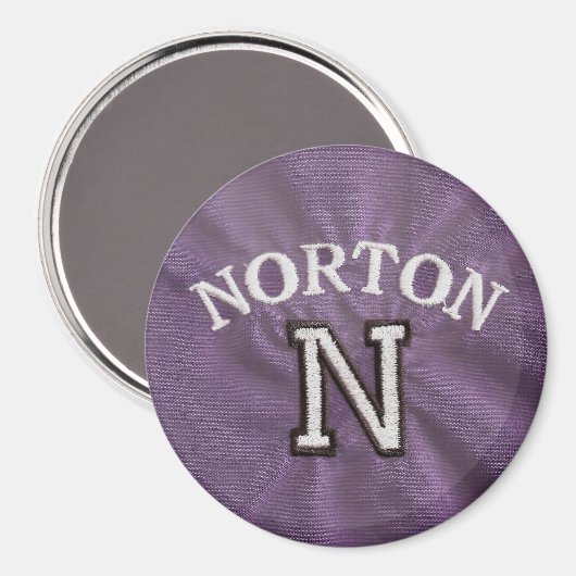 Paarse Norton Magnet (Voorkant / Achterkant)