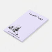 Paarse Note Pad met Baby olifant (Schuin)