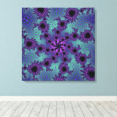 Paarse obliteratie canvas afdruk (Insitu (Houten vloer))