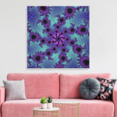 Paarse obliteratie canvas afdruk (Insitu (Woonkamer))