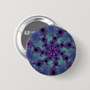Paarse obliteratie ronde button 5,7 cm
