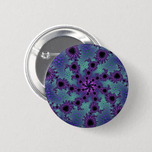 Paarse obliteratie ronde button 5,7 cm (Voorkant /achterkant)