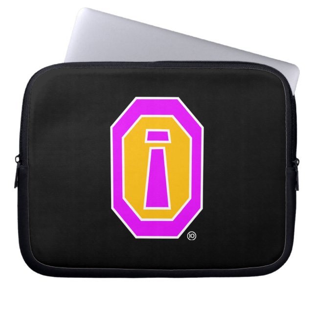 Paarse Obsidian - laptophoes Laptop Sleeve (Voorkant)