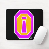 Paarse Obsidian - Mousepad Muismat (Met muis)
