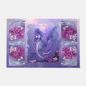 Paarse oceaan Mermaid Doormat Deurmat (Voorkant)