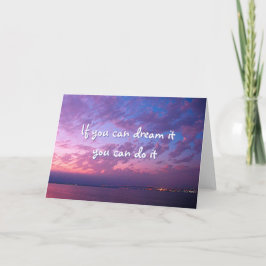Paarse Oceaan Sunset Photography Dream It Do It Kaart