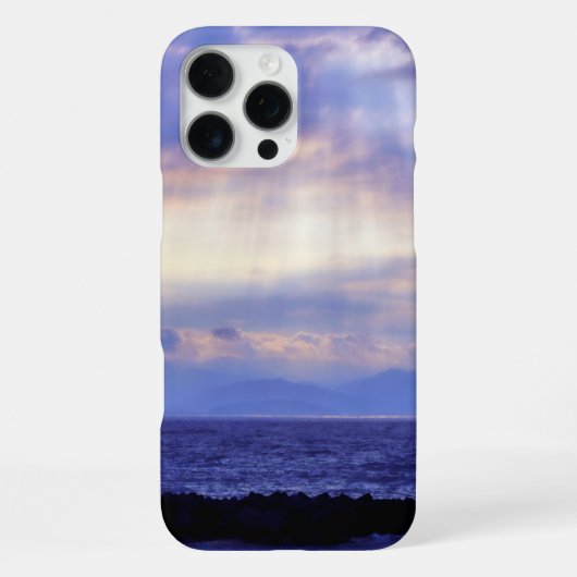 Paarse Oceaan Uitzicht iPhone Hoesje (Achterkant)