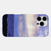 Paarse Oceaan Uitzicht iPhone Hoesje (Achterkant horizontaal)