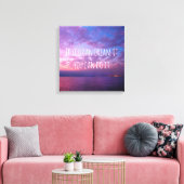 Paarse oceaan zonsondergang foto droom het doen he canvas afdruk (Insitu (Woonkamer))