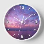 Paarse oceaan zonsondergang wolken foto modern ele (Voorkant)