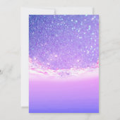 Paarse oceaanblauw zeestrand kaart (Achterkant)