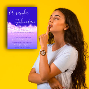 Paarse oceaanblauwe golven in de Atlantische Oceaa Kaart