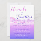 Paarse oceaanblauwe golven kaart (Voorkant)