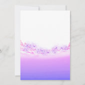 Paarse oceaanblauwe golven kaart (Achterkant)