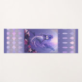 Paarse oceaankeukenhanddoek yogamat (Voorkant (horizontaal))