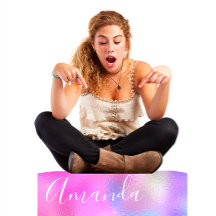 Paarse oceaanroze golven blauw