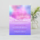 Paarse oceaanroze parkubbels oceaan kaart (Staand voorkant)