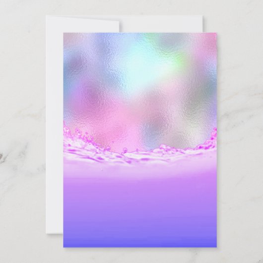 Paarse oceaanroze parkubbels oceaan kaart (Achterkant)