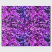 Paarse oceaanschouwen cadeaupapier (Vlak)