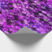 Paarse oceaanschouwen cadeaupapier (Hoek)