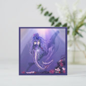 Paarse Ocean Mermaid (Staand voorkant)