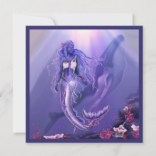 Paarse Ocean Mermaid (Voorkant)