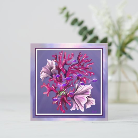 Paarse Ocean Mermaid (Staand voorkant)