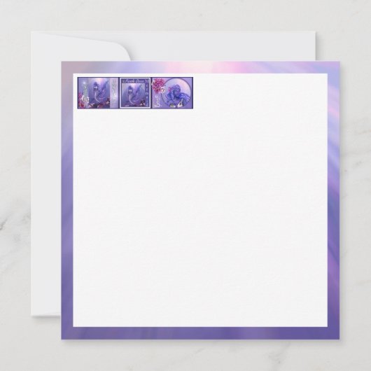 Paarse Ocean Mermaid (Achterkant)