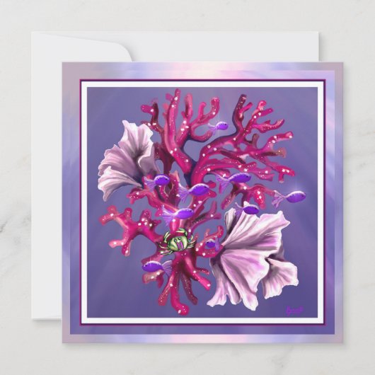 Paarse Ocean Mermaid (Voorkant)