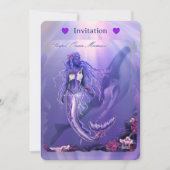 Paarse Ocean Mermaid (Voorkant)