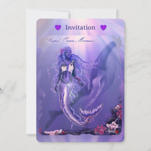 Paarse Ocean Mermaid